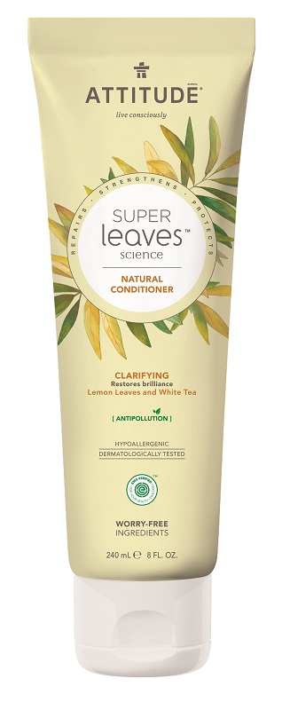 Attitude - Přírodní kondicionér rozjasňující Super leaves - pro normální a mastné vlasy, 240 ml Obrázek