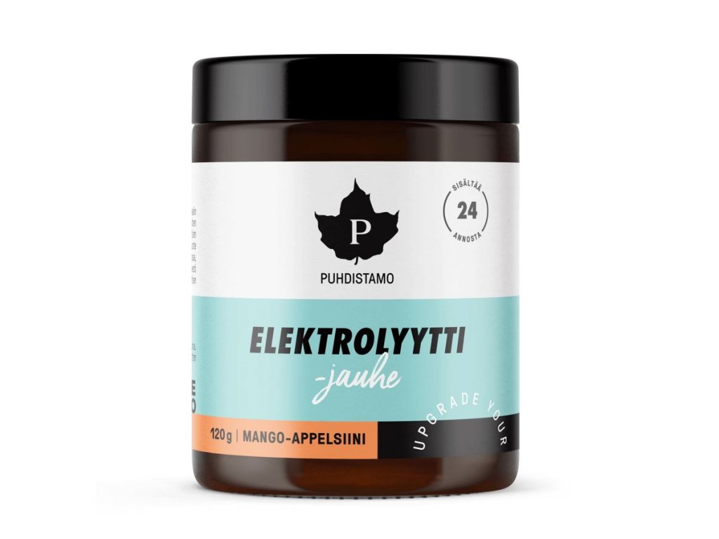 Puhdistamo - Electrolyte Powder 120g mango pomeranč