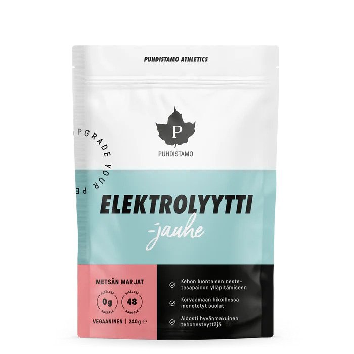 Puhdistamo - Electrolyte Powder 240g red berries