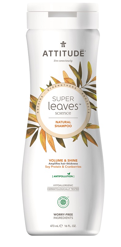 Attitude - Přírodní šampon Super leaves - lesk a objem pro jemné vlasy, 473 ml Obrázek