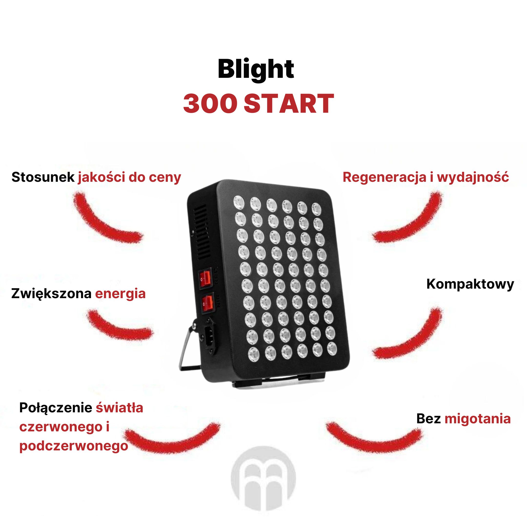 Blight Red light panel BrainLight 300 START, NO FLICKER Obrázek