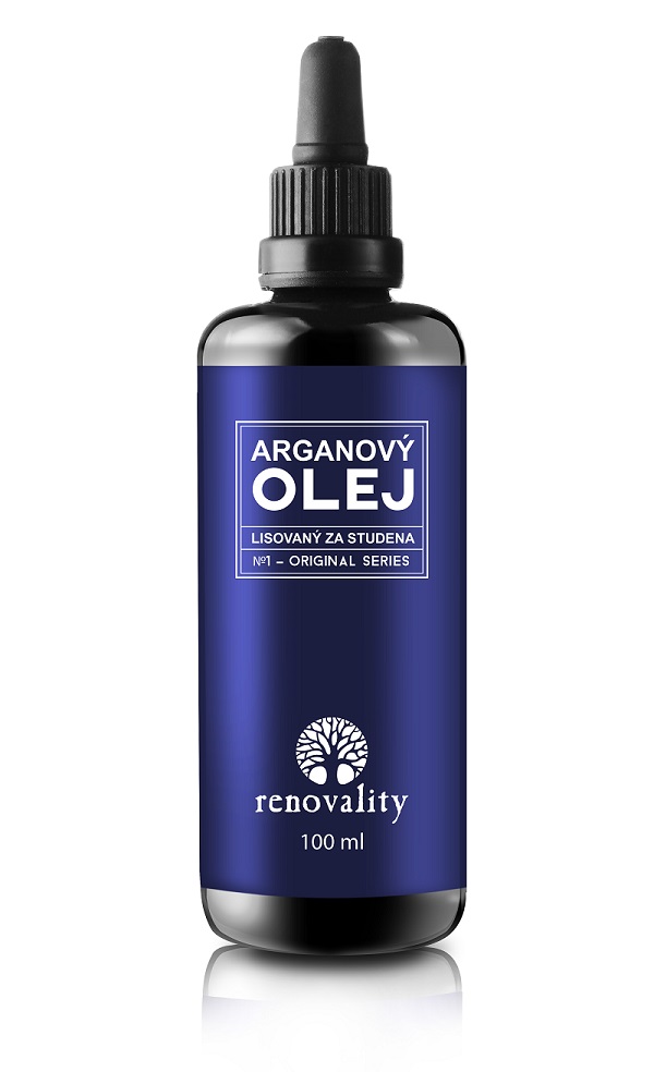Renovality Arganový olej za studena lisovaný s pumpičkou 100 ml
