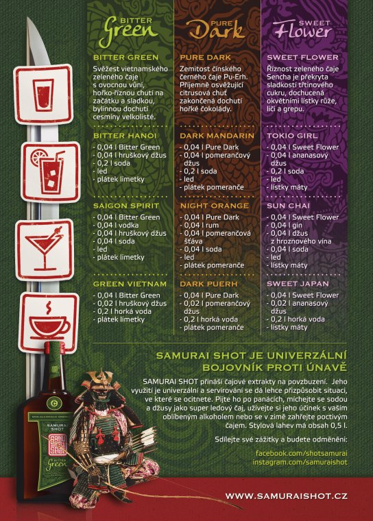 Samurai shot Bitter green 0,5 l Obrázek