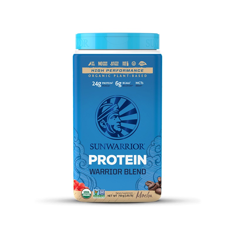 Sunwarrior Protein Blend BIO 750 g - moka Obrázek