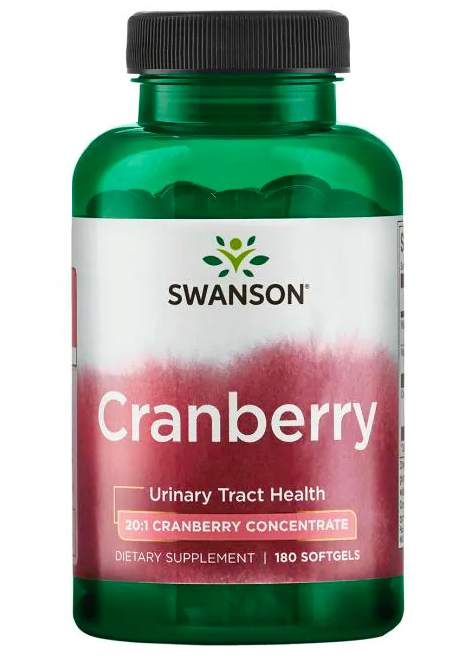 Swanson Cranberry (Brusinka), 180 softgelových kapslí