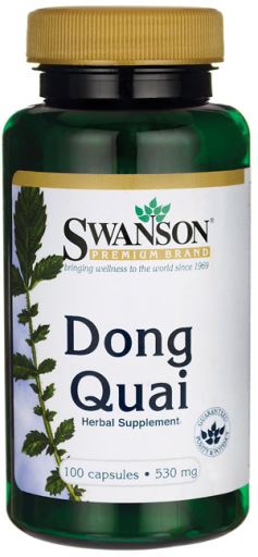 Swanson Dong Quai (Andělika čínská), 530 mg, 100 kapslí