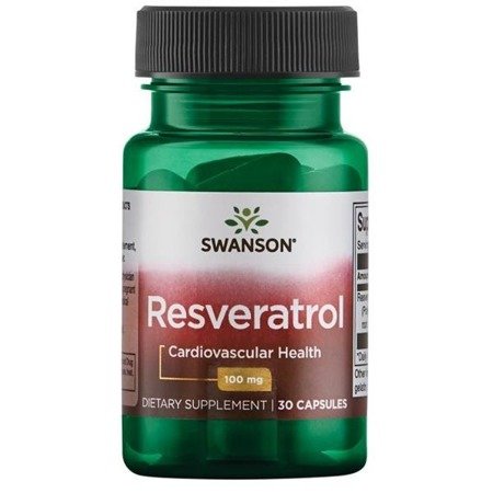 Swanson Trans-Resveratrol, 100 mg, 30 kapslí