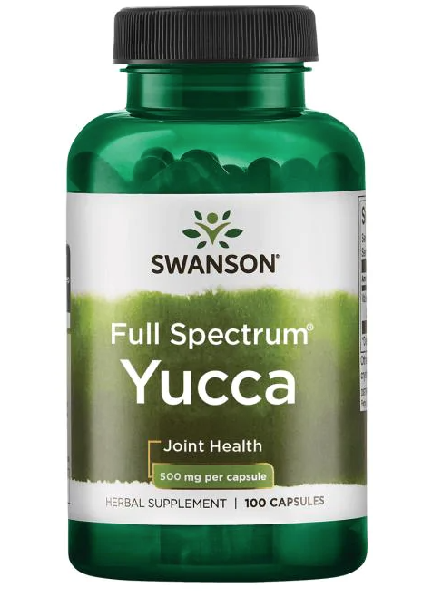 Swanson Yucca (Juka), 500 mg, 100 kapslí