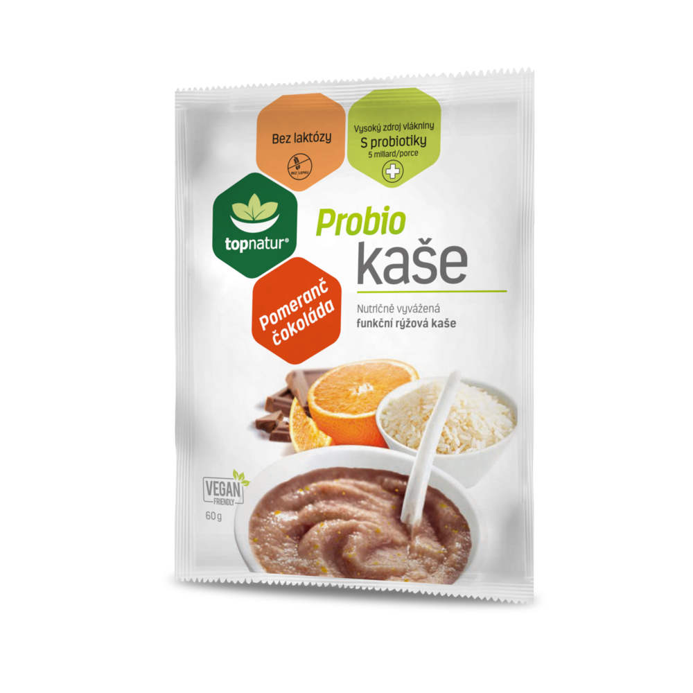 Topnatur Probio kaše Pomeranč a čokoláda 60 g