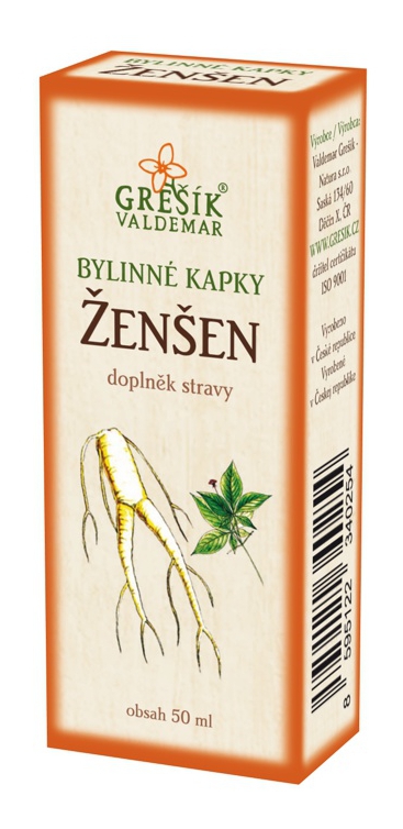 Grešík Ženšen bylinné kapky 50 ml Obrázek
