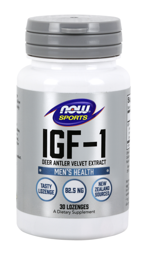 NOW IGF-1 Deer Antler Velvet Extract, 30 pastylek do żucia