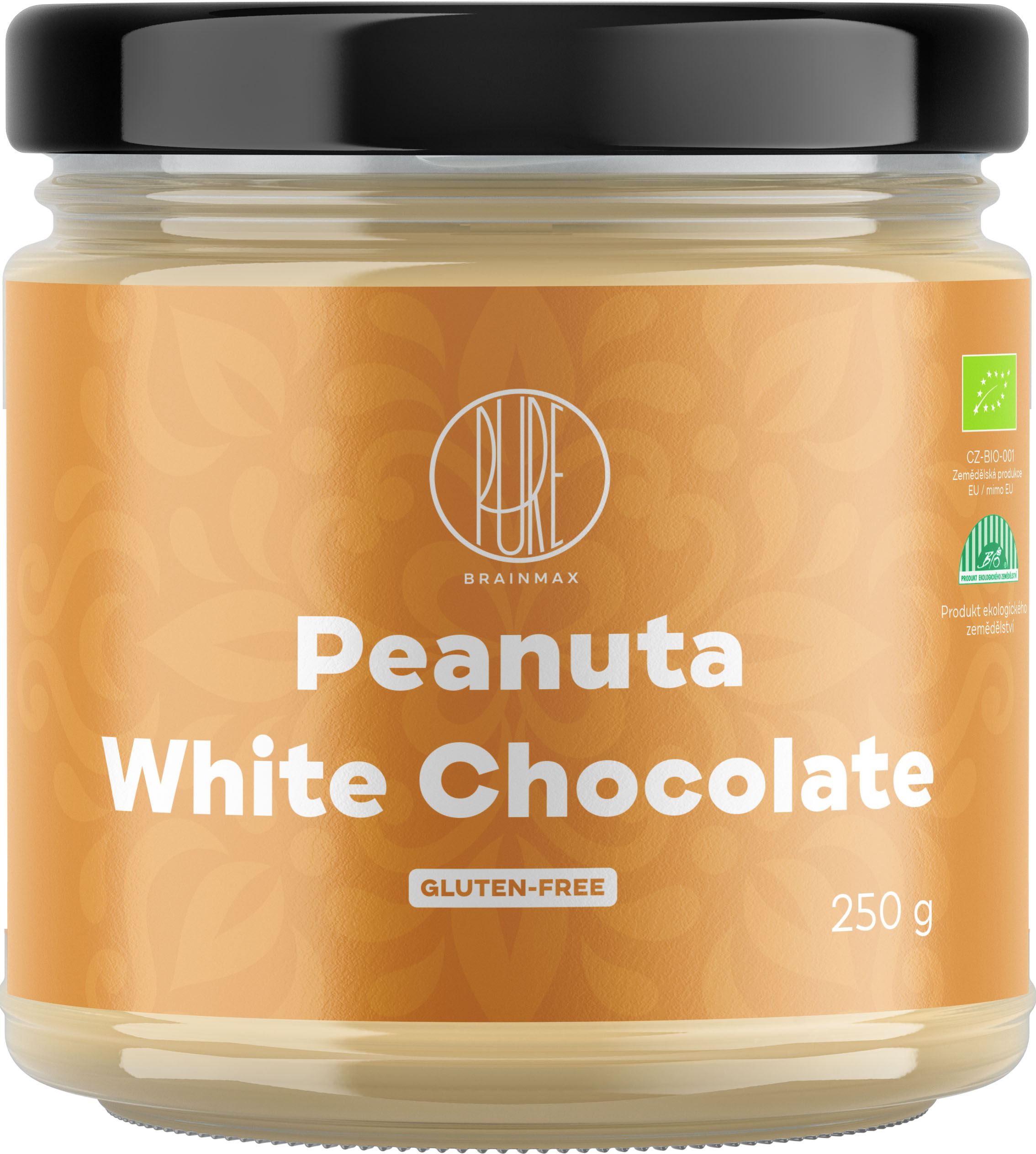 BrainMax Pure Peanuta, Arašídový krém s bílou čokoládou, BIO, 250 g