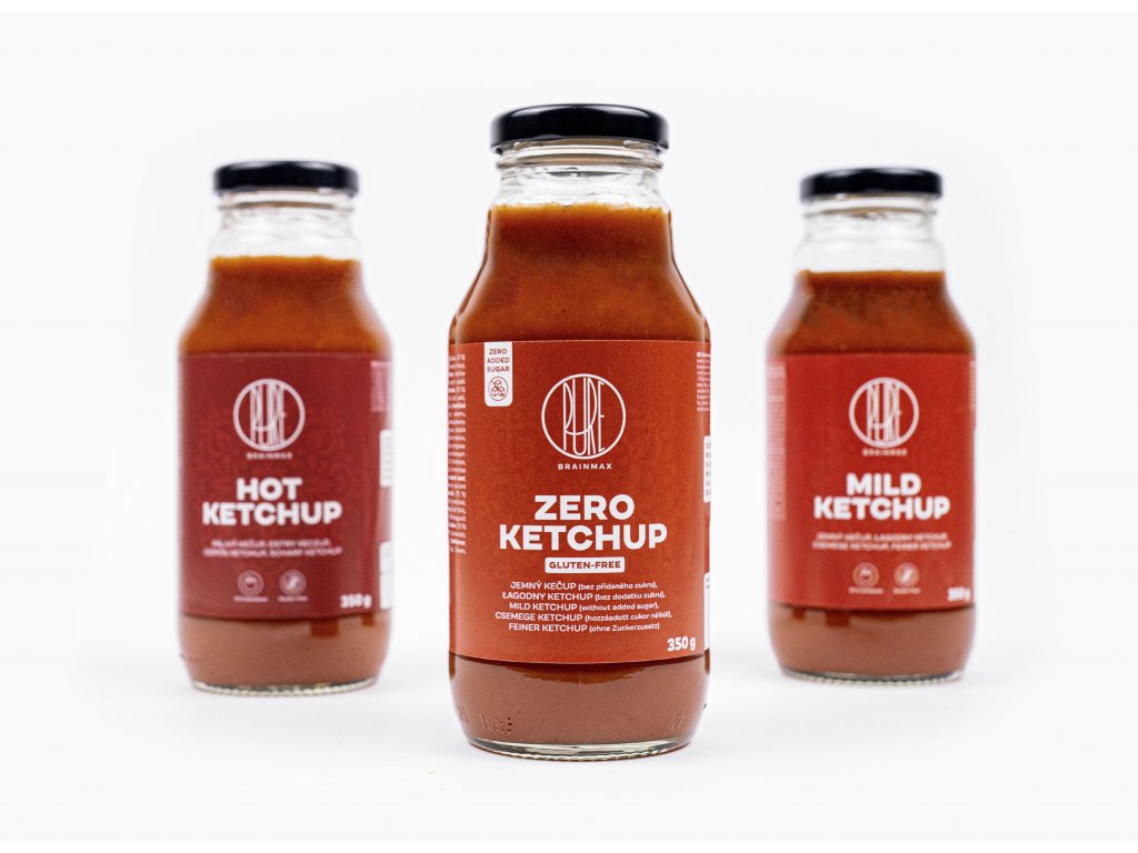 BrainMax Pure Ketchup, mild (jemný kečup), 350 g Obrázek