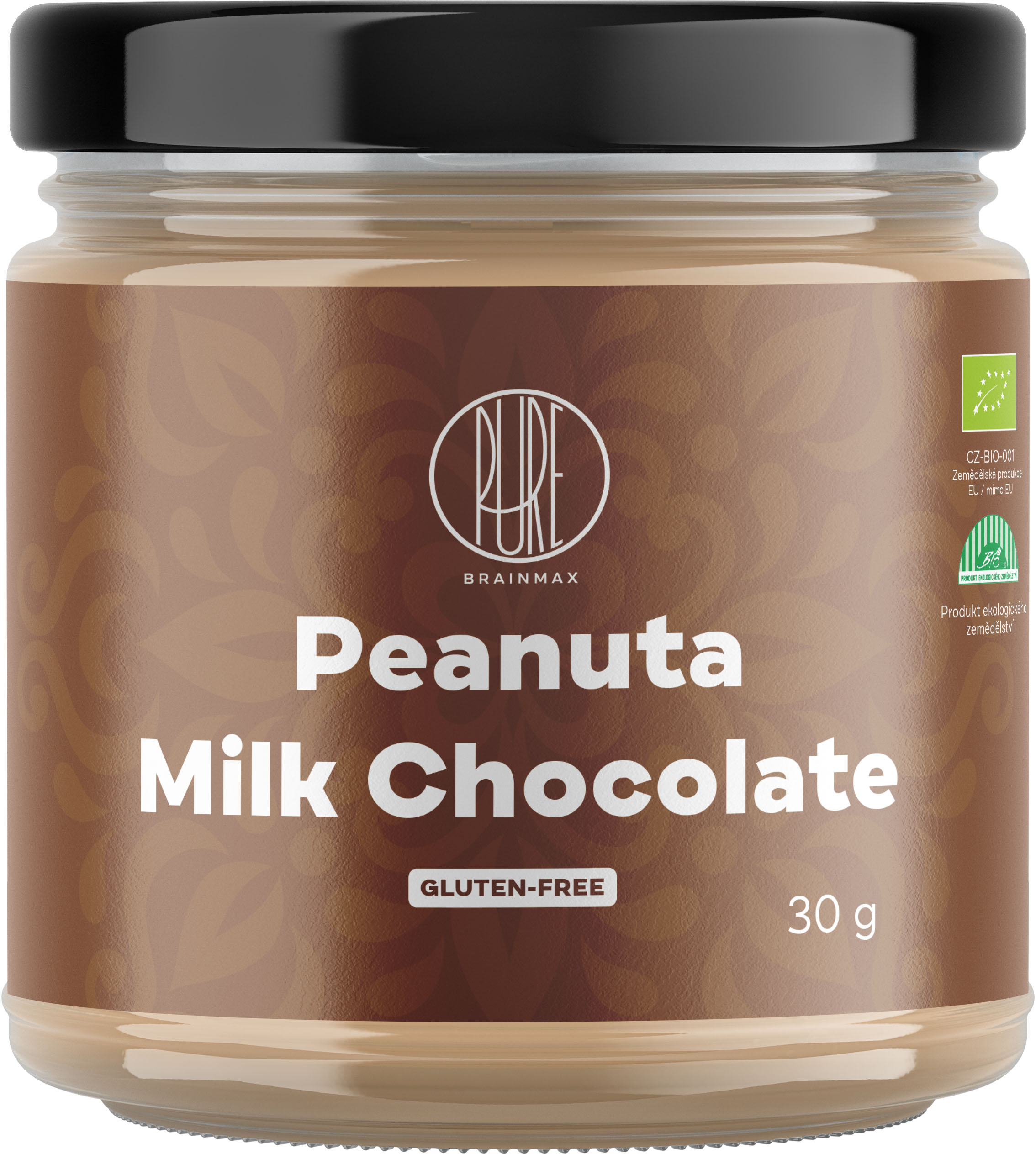 BrainMax Pure Peanuta, Arašídový krém s mléčnou čokoládou, BIO, 30 g