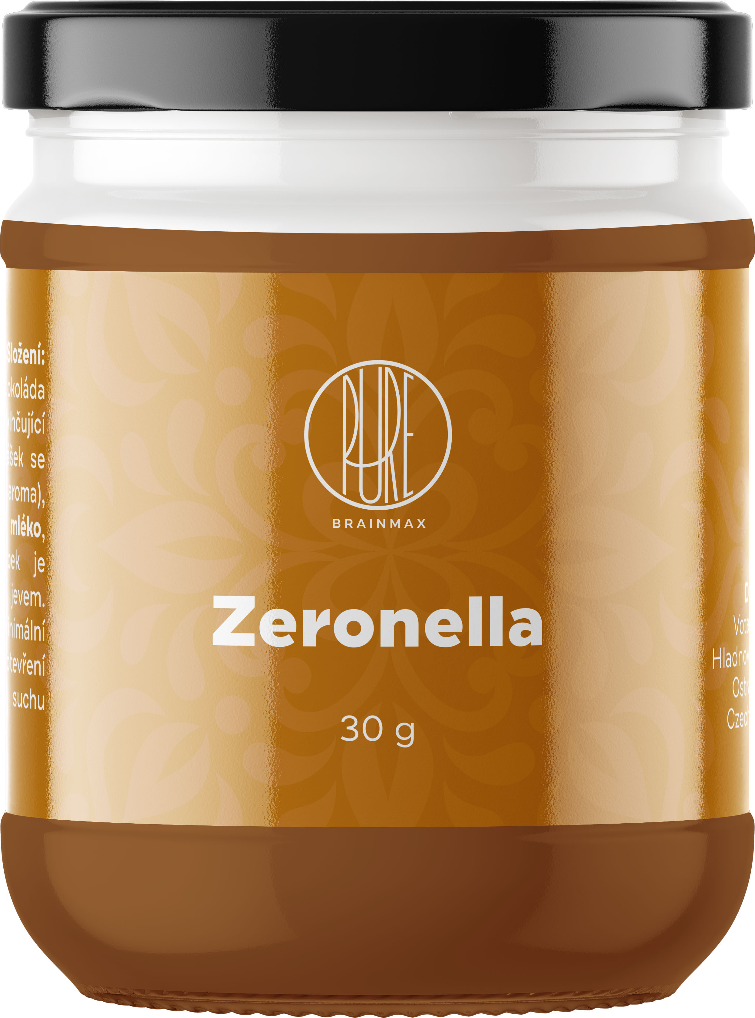BrainMax Pure Zeronella, Lískooříškový krém s hořkou čokoládou, 30 g Obrázek