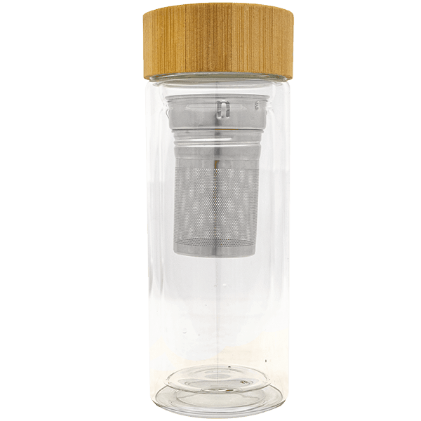 Cebador - Mate to Go skleněná termoska se sítkem, 300 ml