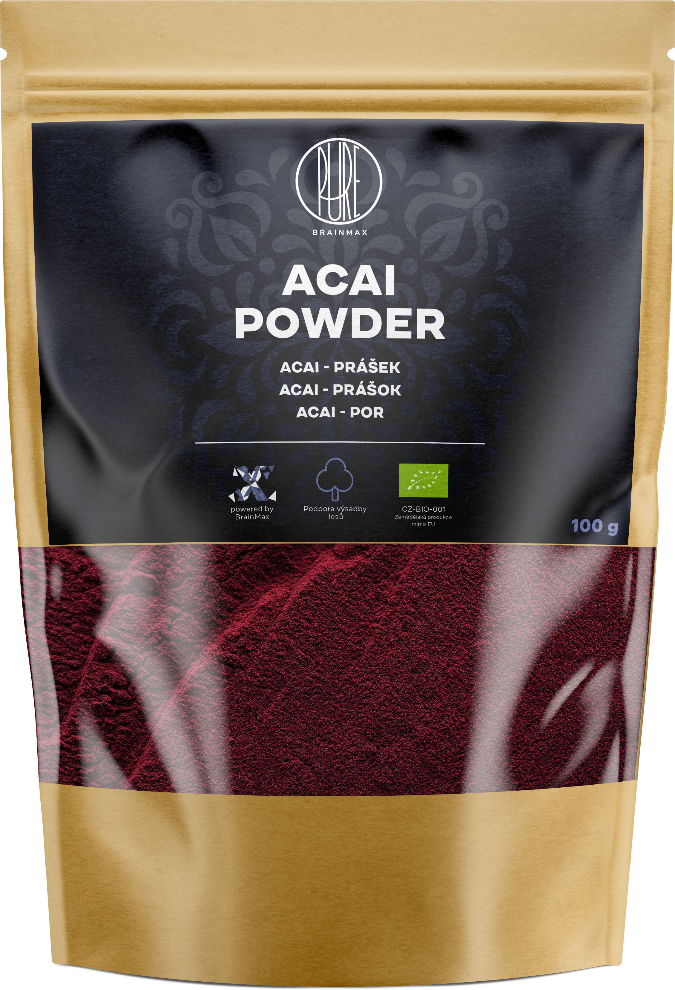 BrainMax Pure Acai BIO prášek - sampler 10 g