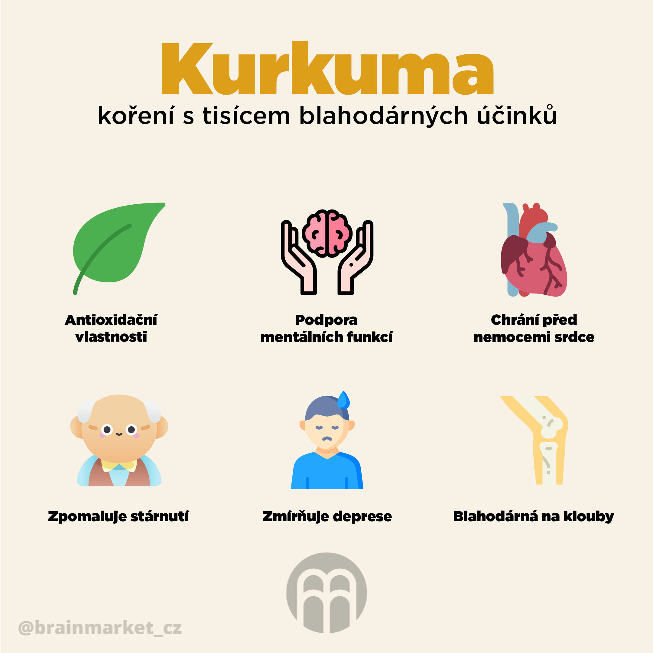 BrainMax Pure Kurkuma BIO prášek, sampler, 15 g Obrázek