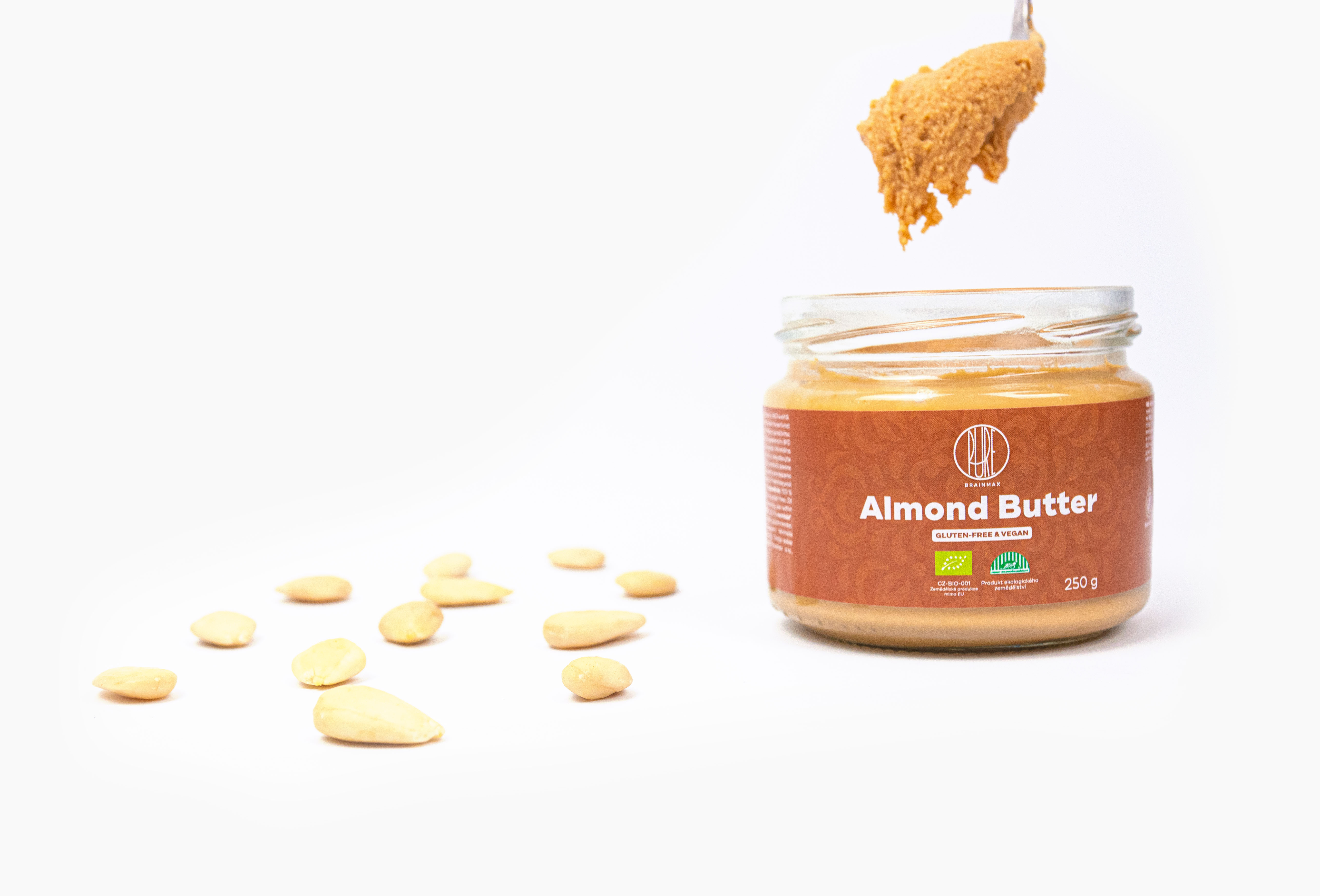 BrainMax Pure 100% Mandlový krém, BIO, 30 g Obrázek