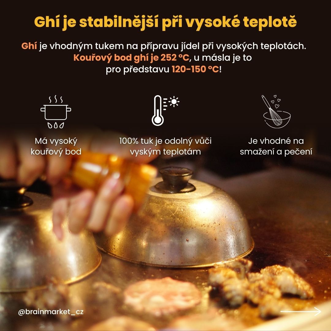 BrainMax Pure Ghee, přepuštěné máslo GHÍ, BIO, 340 ml Obrázek