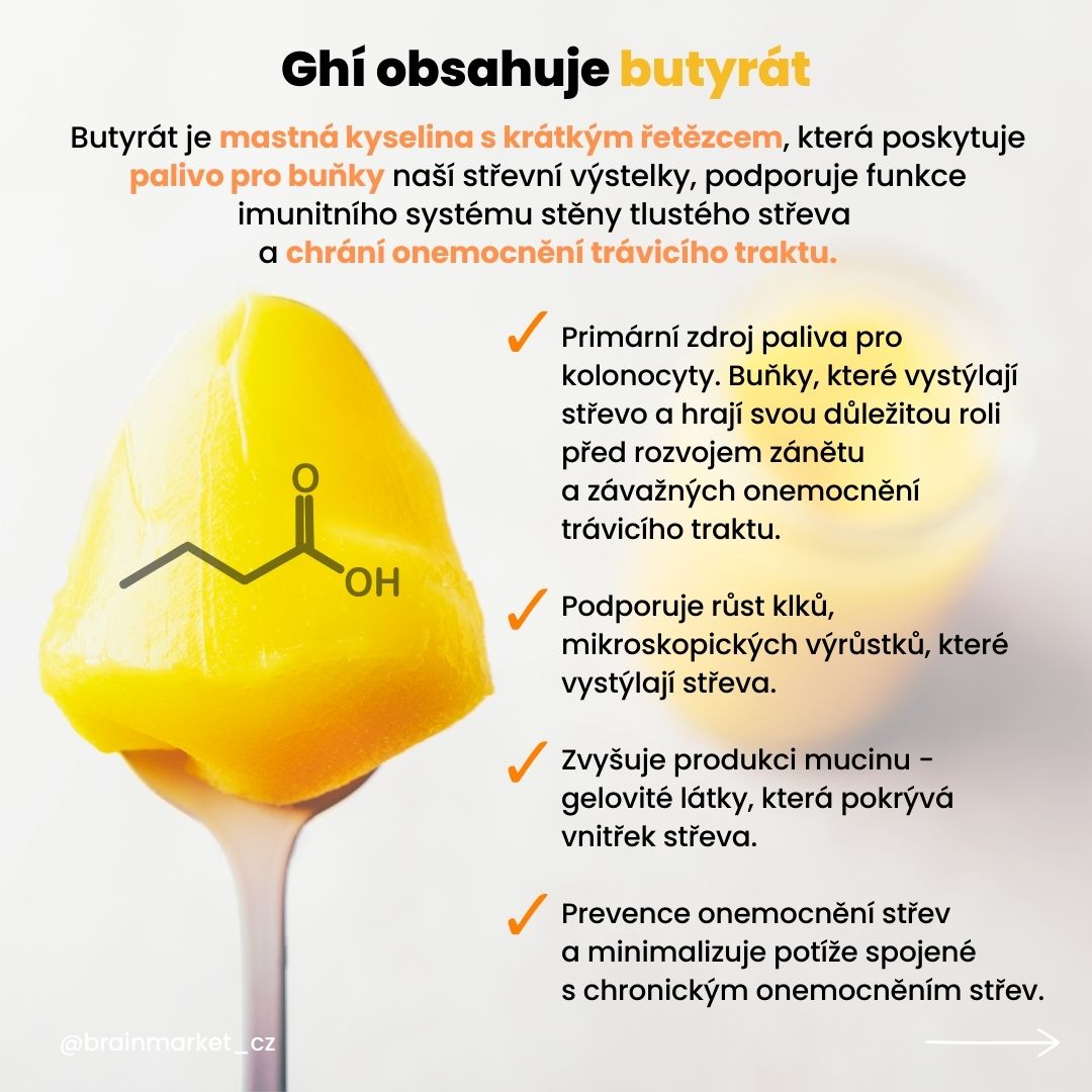 BrainMax Pure Ghee, přepuštěné máslo GHÍ, BIO, 720 ml Obrázek