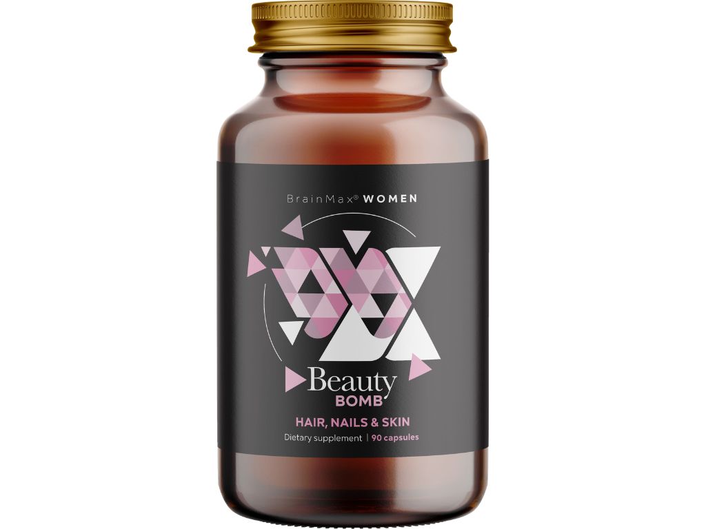 BrainMax Women Beauty Bomb®, włosy, paznokcie, skóra, 90 kapsułek roślinnych