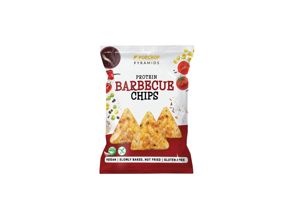 Popcrop Proteinové Chipsy s barbecue příchutí 60 g