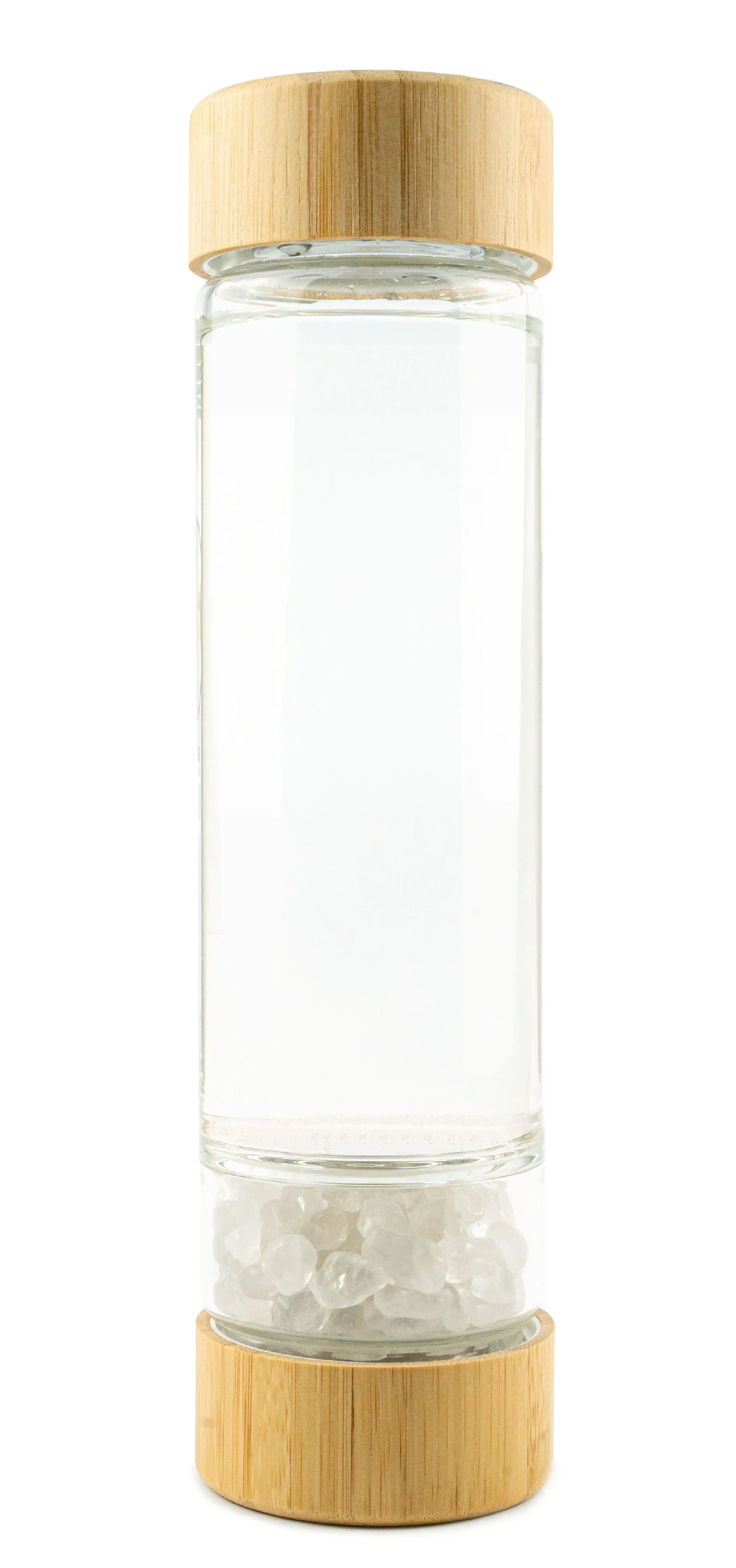 BrainMax Pure® Szklana butelka z kryształem, 500 ml