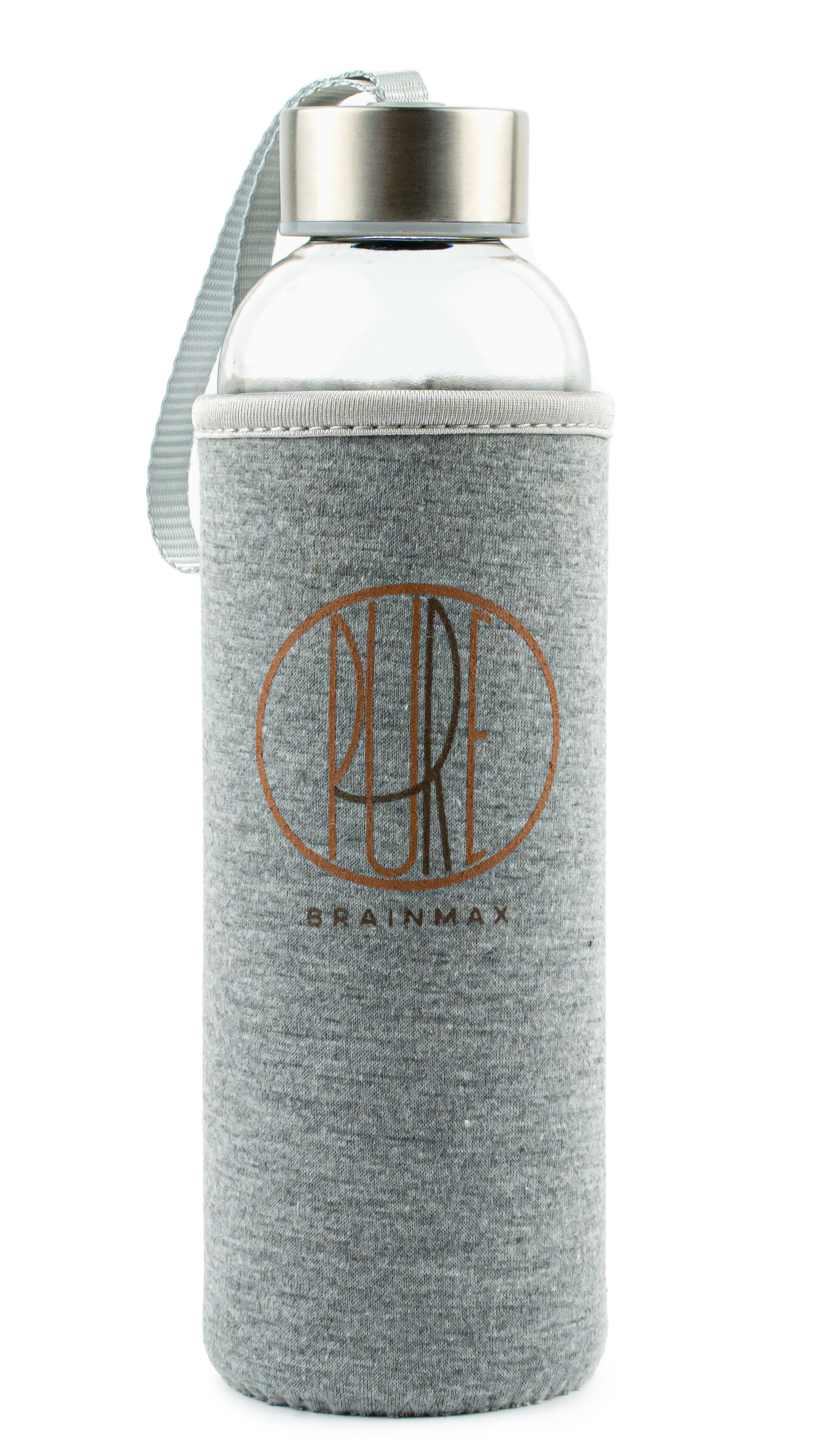 BrainMax Pure Skleněná láhev v termo obalu, 530 ml Obrázek