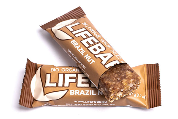 LifeFood - Baton Lifebar Brazylijski RAW, BIO, 47 g