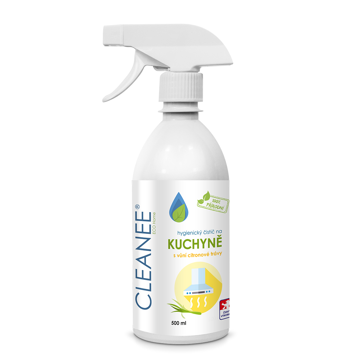 Cleanee ECO hygienický čistič na KUCHYNĚ CITRONOVÁ TRÁVA 500ml