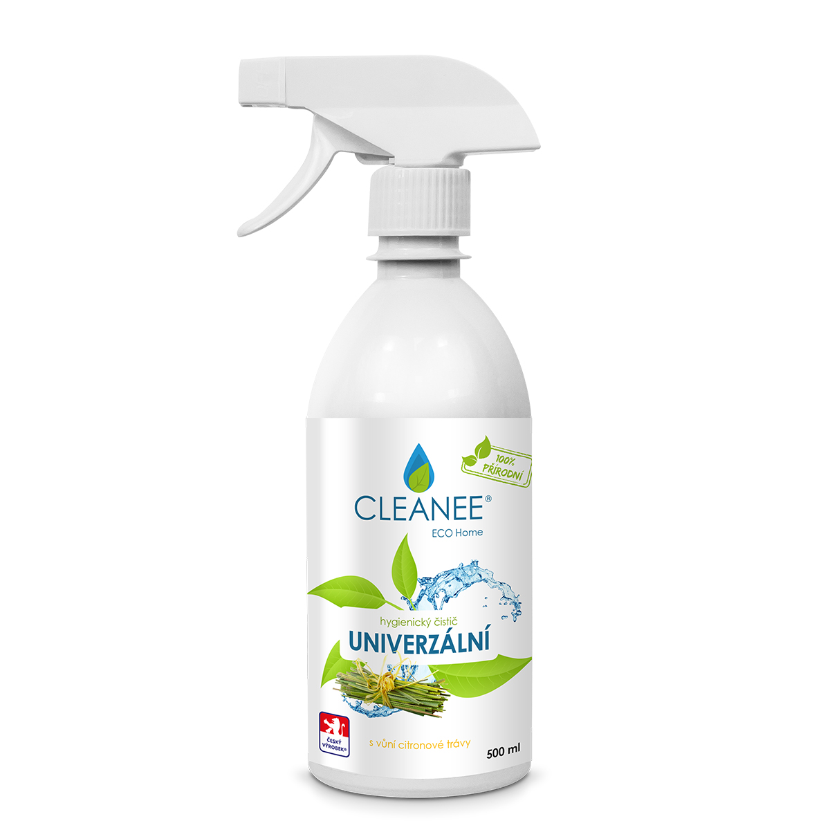 Cleanee ECO hygienický čistič UNIVERZÁLNÍ s vůní CITRONOVÉ TRÁVY 500 ml