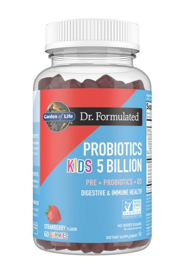 Garden of life Dr. Formulated Probiotics Kids (probiotika pro děti) 5 miliard, jahoda, 60 gumových bonbónů Obrázek