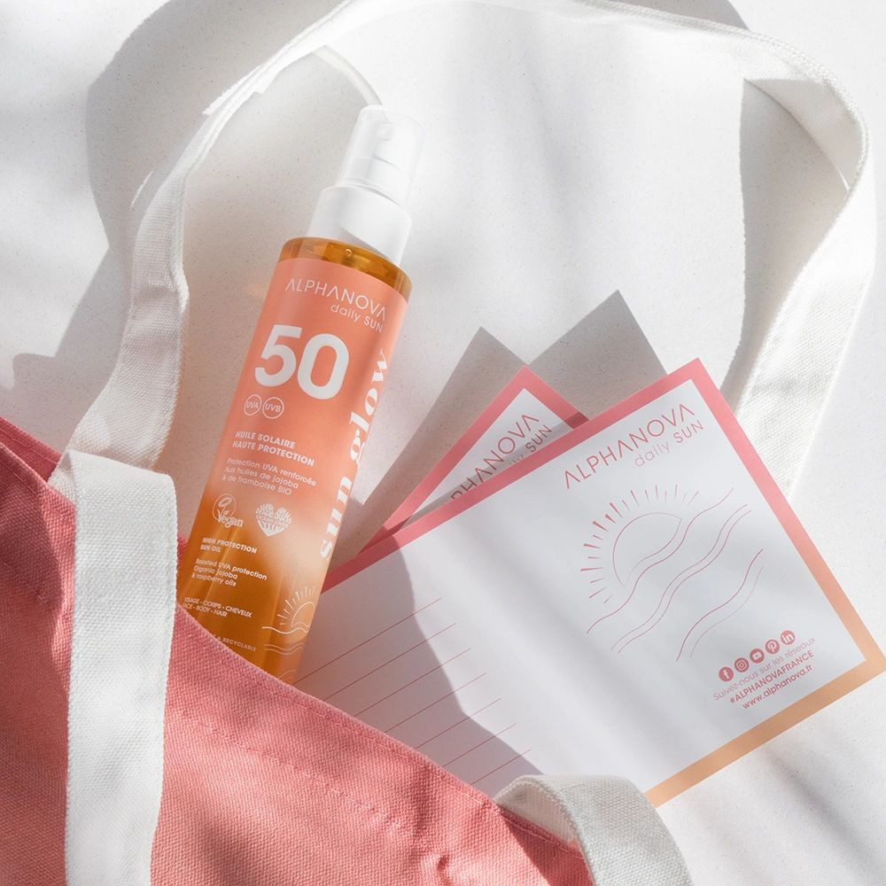 Alphanova - opalovací olej UVA Boost SPF 50, 125 ml, BIO Obrázek