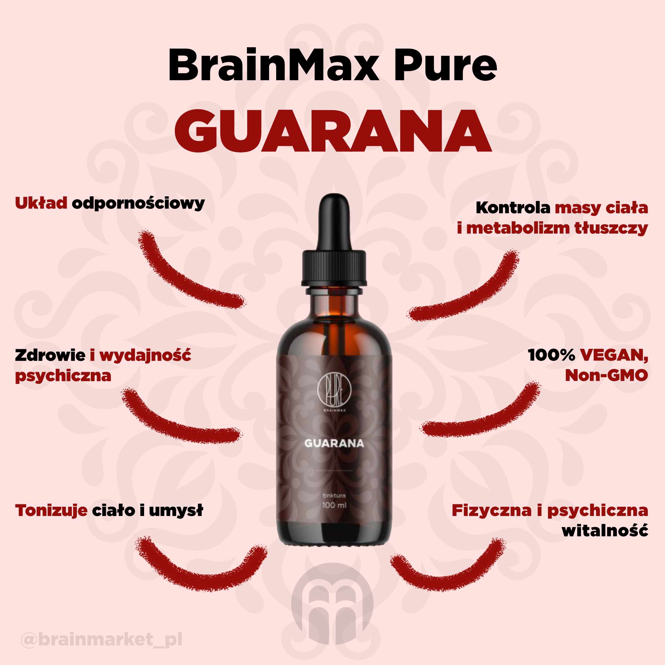 BrainMax Pure Guarana, tinktura 1:3, 100 ml Obrázek