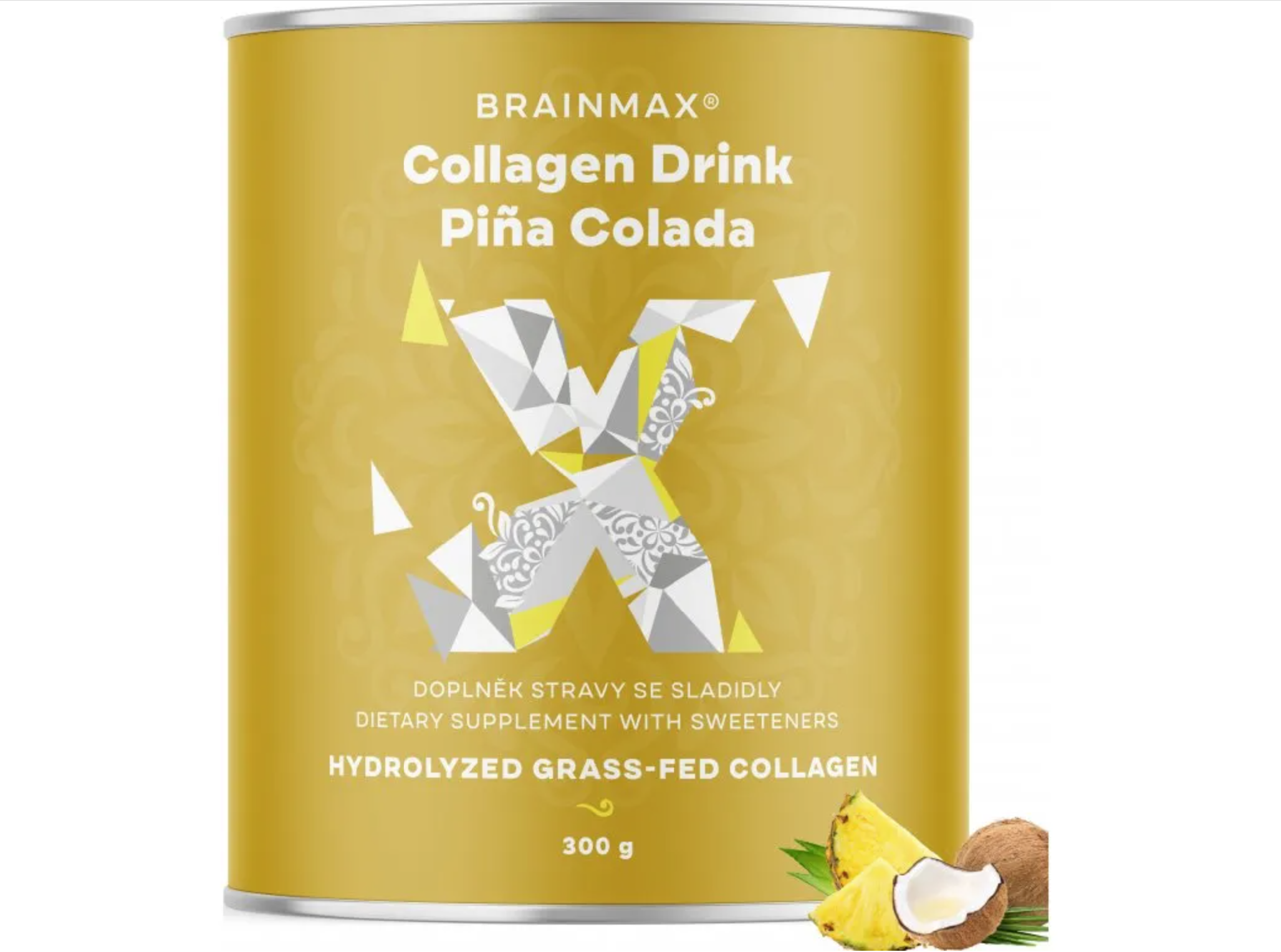 BrainMax Pure Collagen Drink, kolagen nápoj, piña colada, 300 g Obrázek