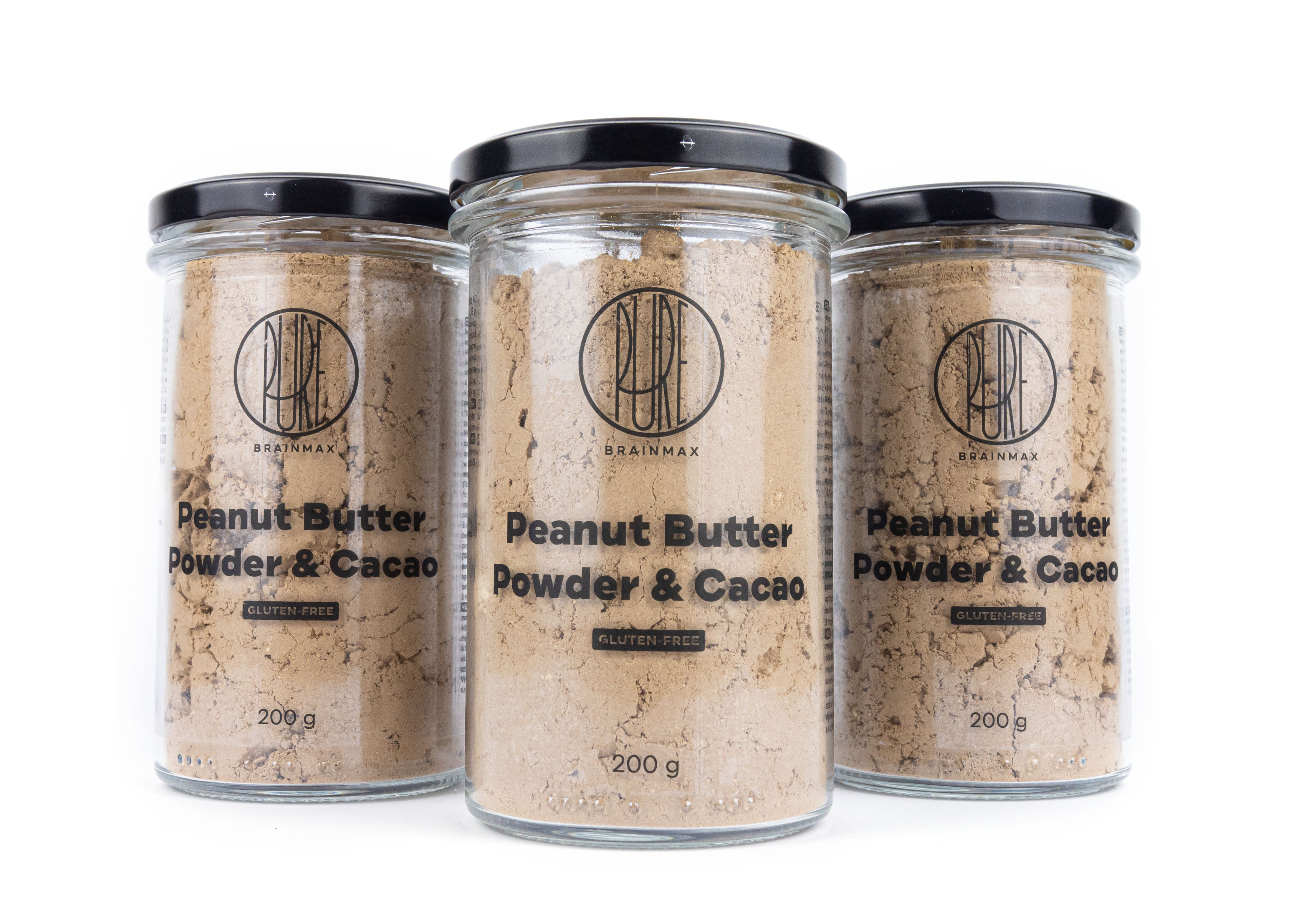 BrainMax Pure Arašídové máslo v prášku, Kakao, 200 g Obrázek