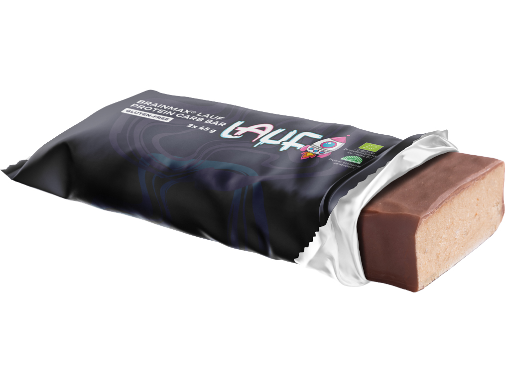 BrainMax Pure BrainMax Lauf Protein Carb Bar, proteinovo-sacharidová tyčinka, BIO, 2x45 g Obrázek