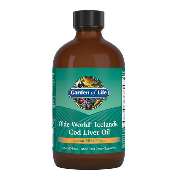 Olde World Icelandic Cod Liver Oil (olej z wątroby dorsza) - Lemon Mint, 236 ml