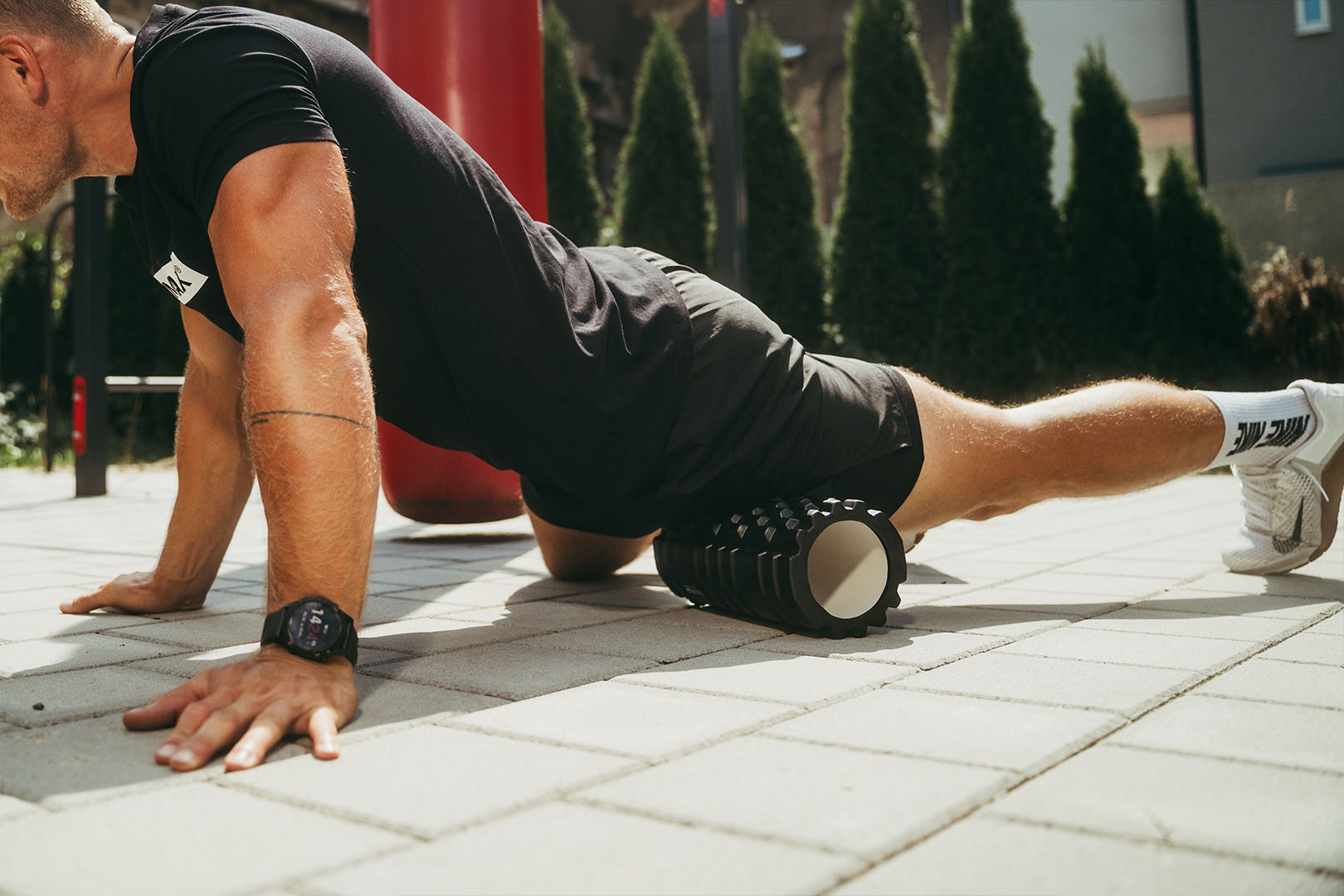 TrainMax masážní válec, roller Barva: Modrá Obrázek