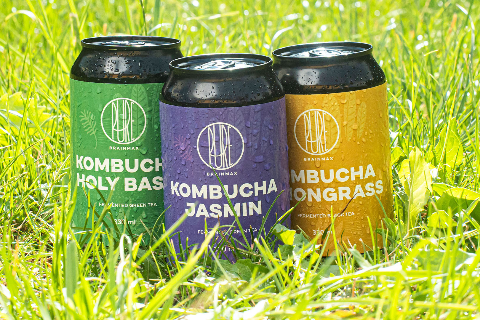 BrainMax Pure Kombucha, jasmín, 330 ml Obrázek