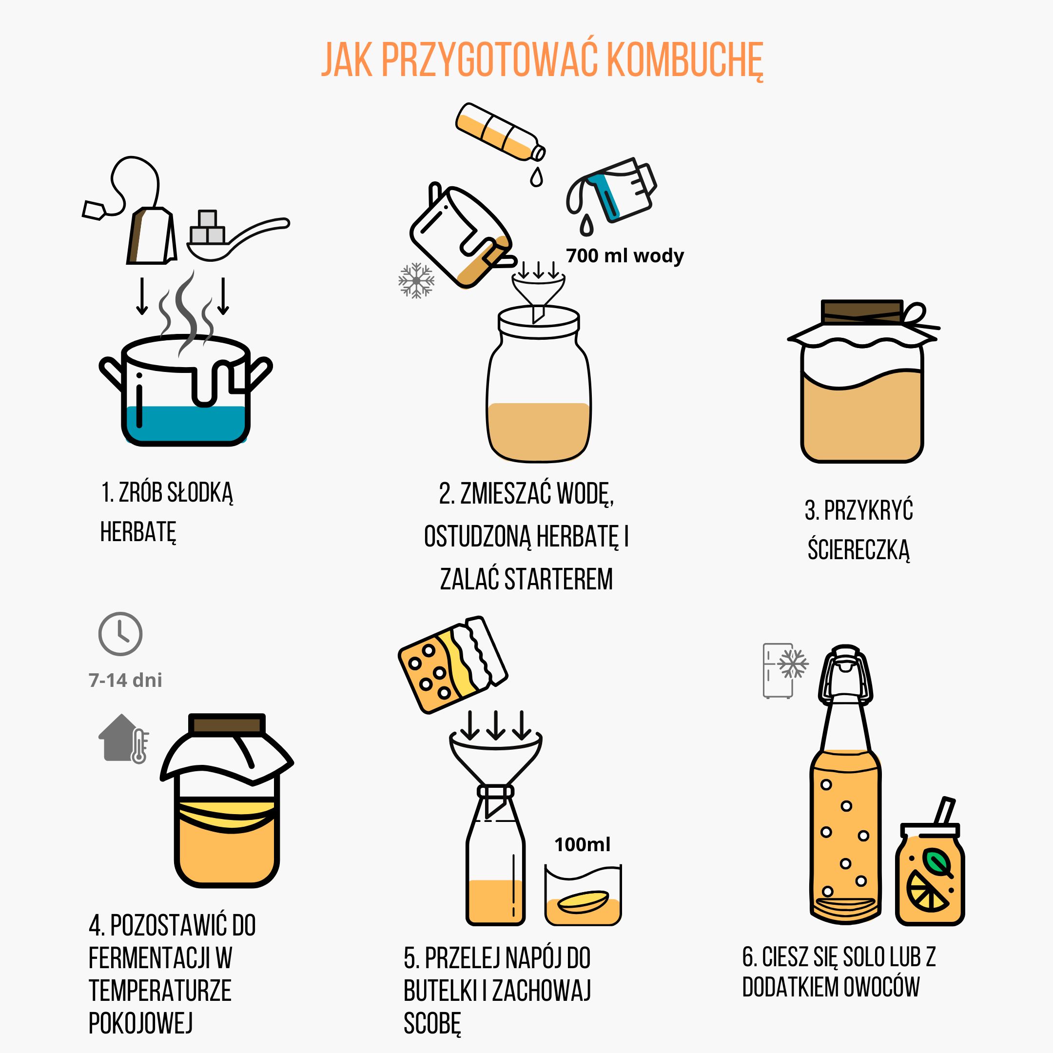 BrainMax Pure BrainMax Kombucha starter, BIO, 100 ml Obrázek
