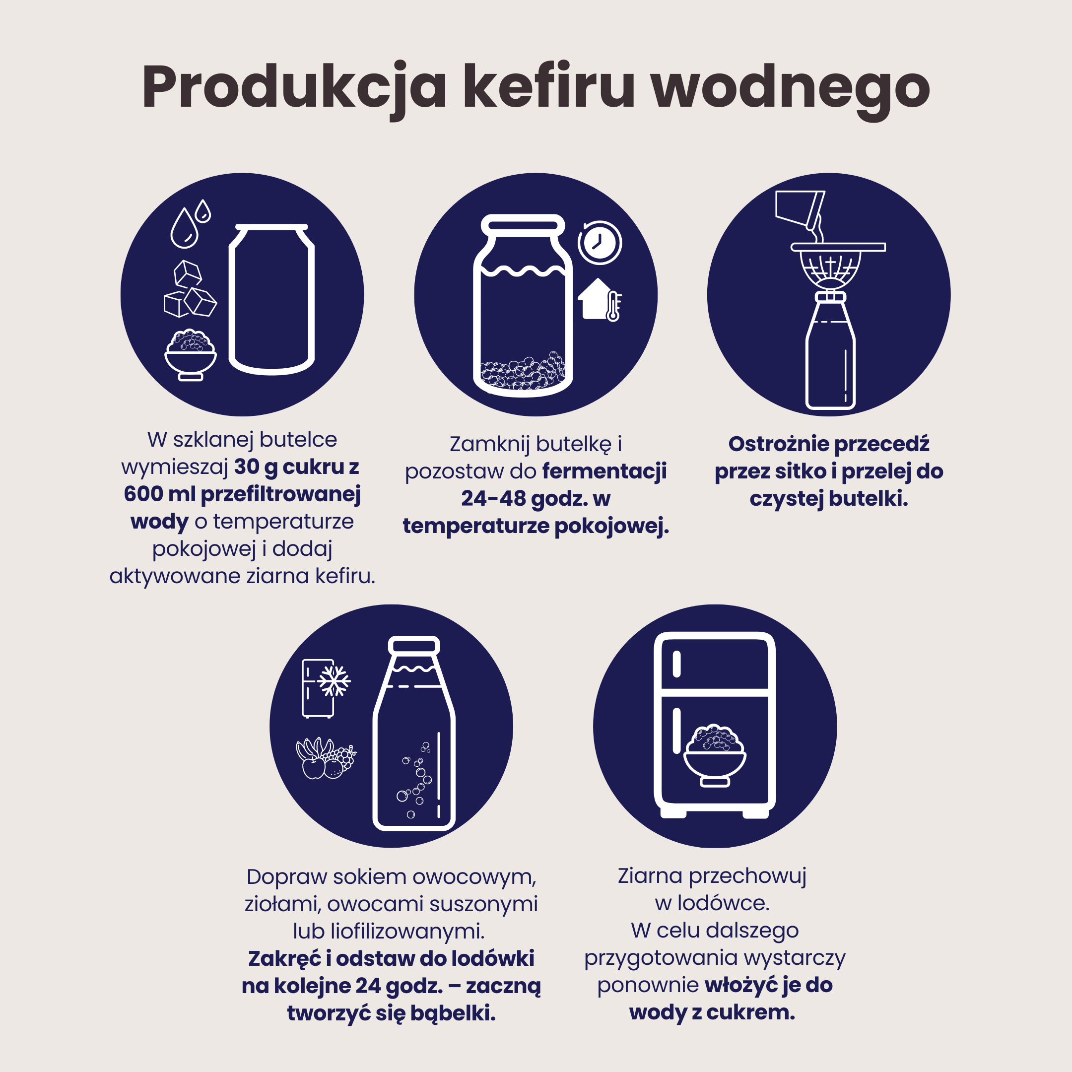 BrainMax Pure Vodní kefír, zrna, BIO, 5 g Obrázek