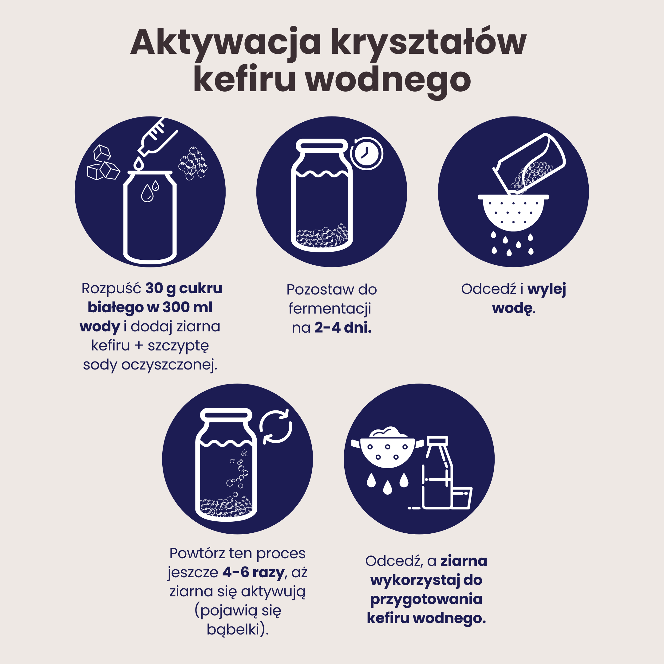 BrainMax Pure Vodní kefír, zrna, BIO, 5 g Obrázek
