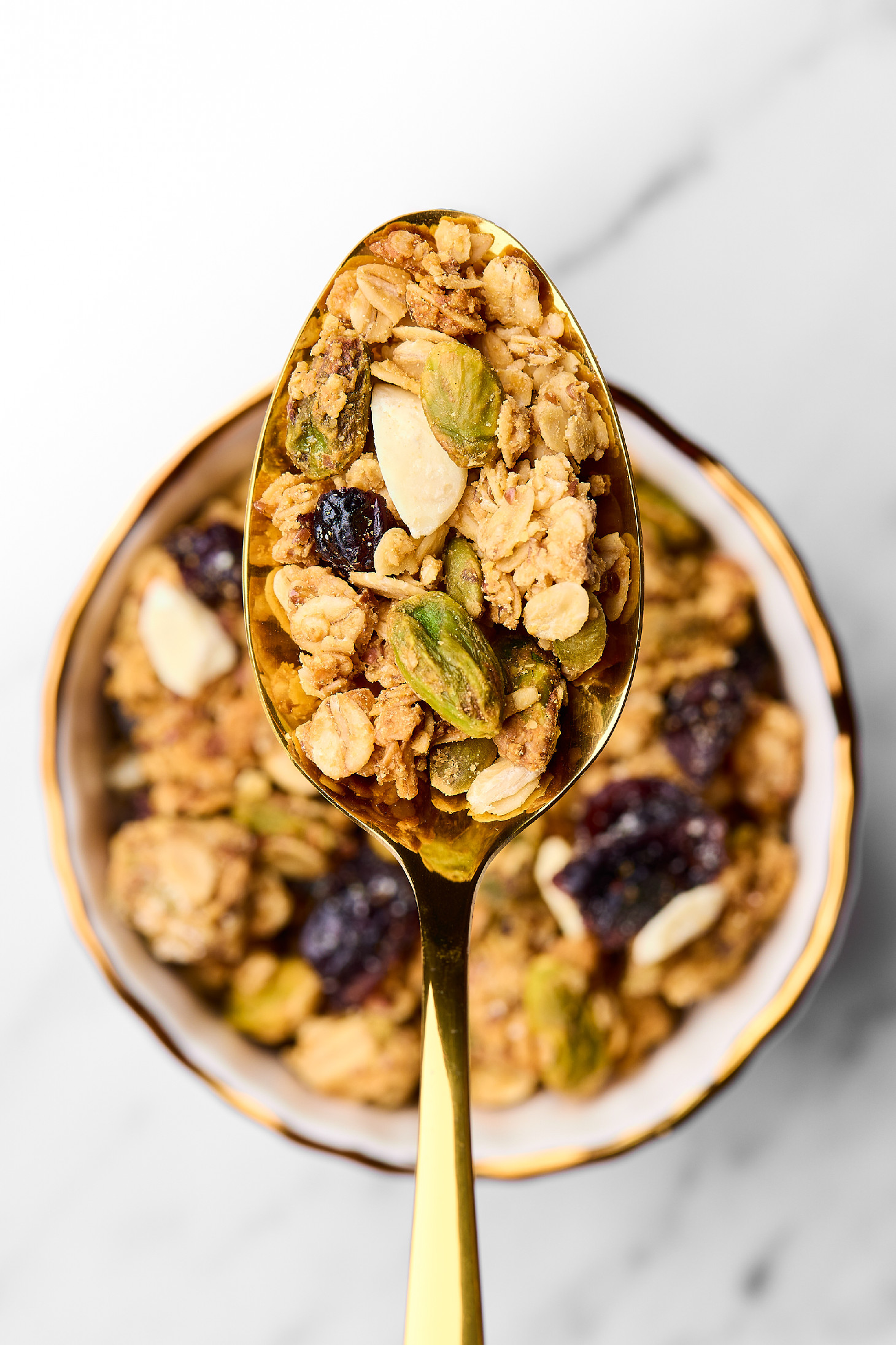 BrainMax Pure Pistachio & White Chocolate Granola, pistácie a bílá čokoláda, BIO, 400 g Obrázek