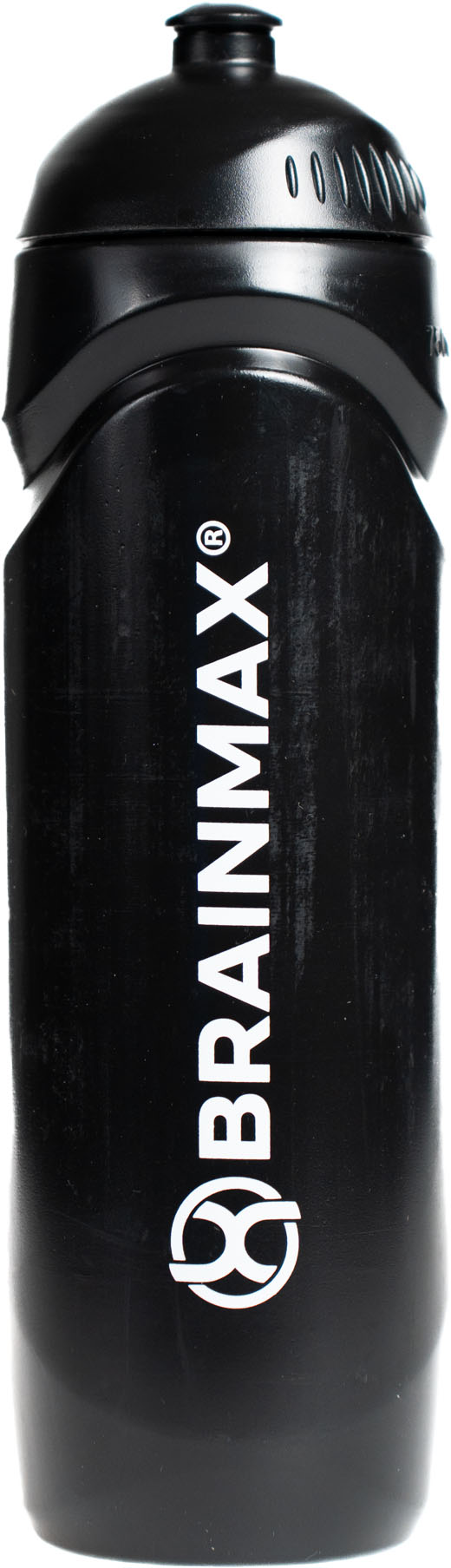 BrainMax plastová láhev na vodu, bidon, černá, 750 ml