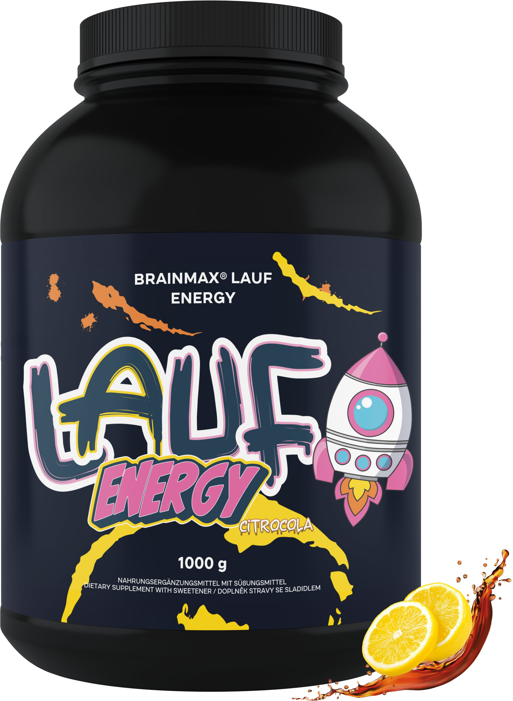 BrainMax LAUF Energy, Citrokola, 1000 g Obrázek