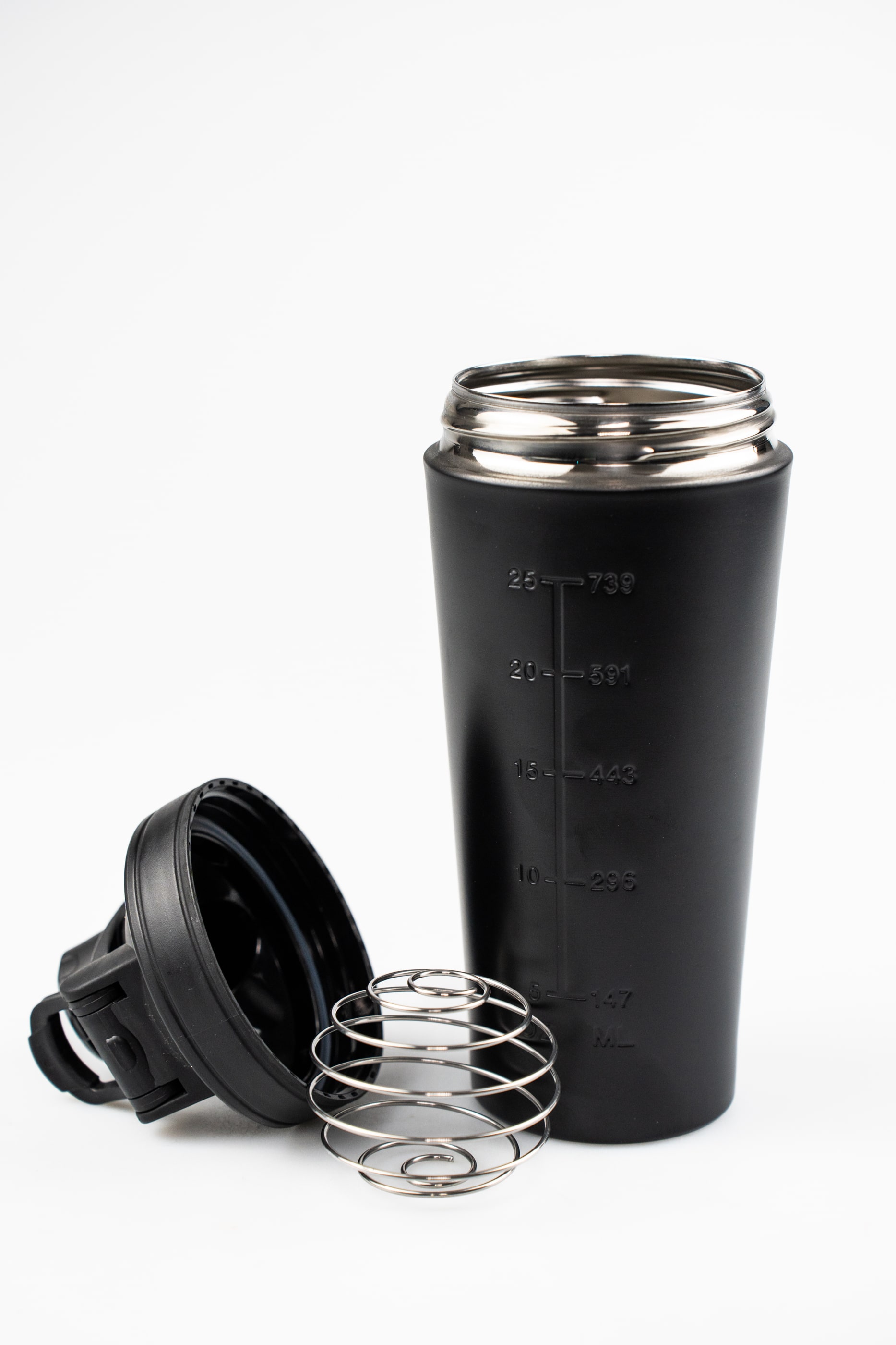 BrainMax Kovový shaker (šejkr), černý, verze 2023 Obrázek