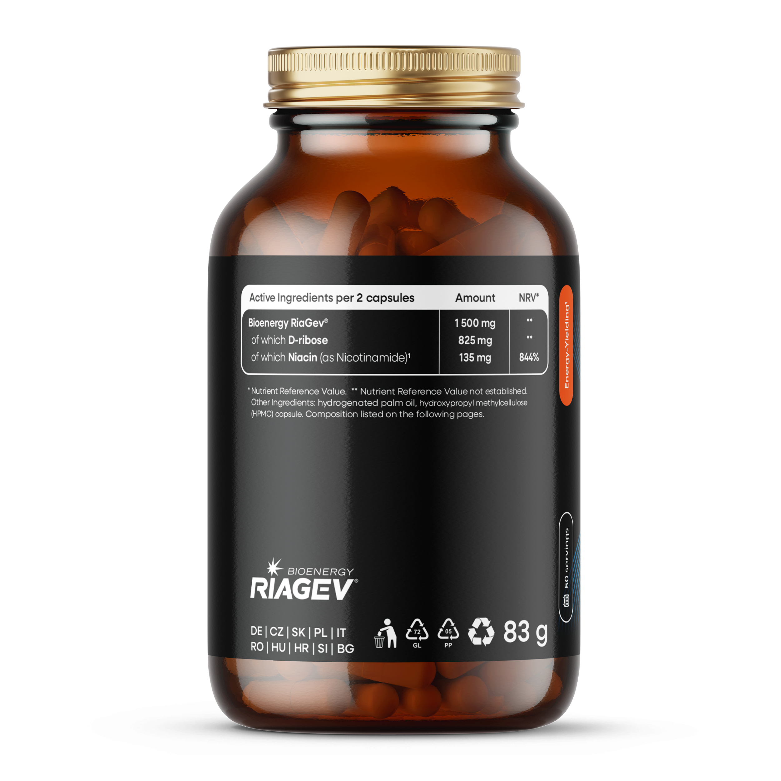 BrainMax NAD+ RiaGev®, 750 mg, 100 kapsułek roślinnych (zdjęcie 4)