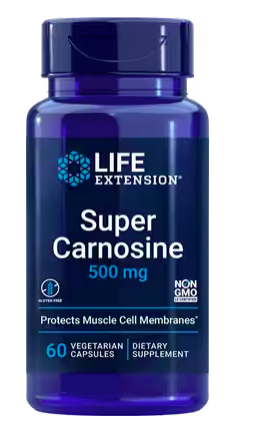 Life Extension Super Karnozyna, Karnozyna, 500 mg, 60 kapsułek roślinnych